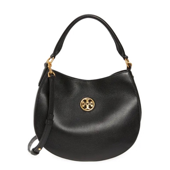 TORY BURCH CARSON SMALL LEATHER HOBO BAG - Picture 2 of 10